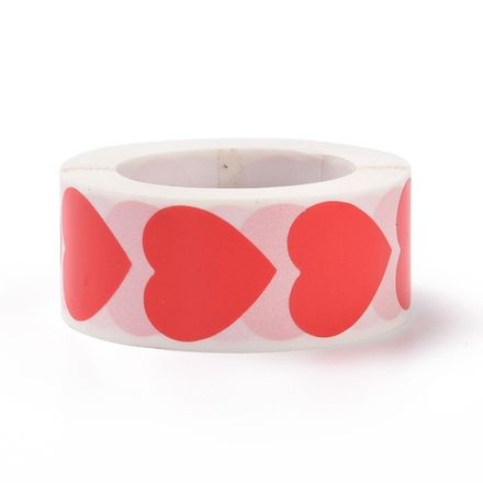 Наклейки "Сердечки" (рулон)