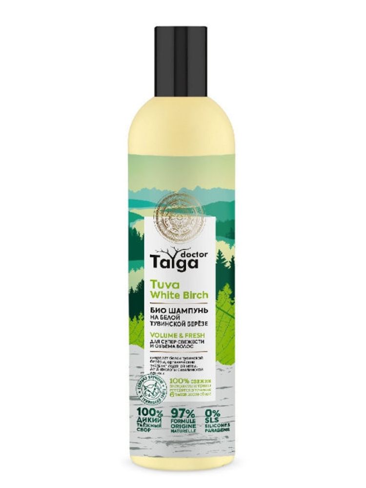 Natura Siberica Doctor Taiga био шампунь для волос на белой Тувинской березе, 400 мл