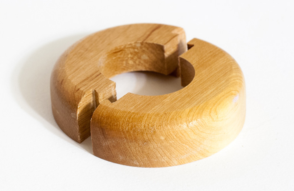 Розетта для труб деревянная 26мм "Grace" Клён