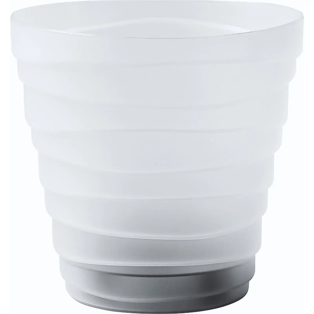 Кашпо для цветов пластиковое 2,25л d-18см «Бархан» Прозрачный