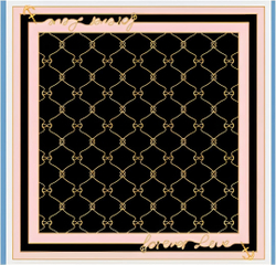 Платок двойной печати 88x88 см AV-HA33901