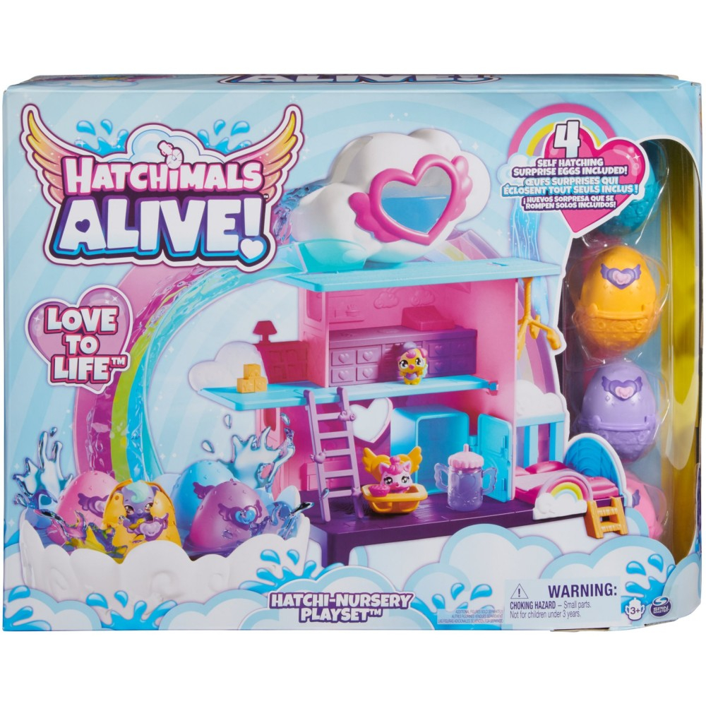 Hatchimals Alive - Детский сад для животных + 4 фигурки в вылупляющихся яйцах 20143193