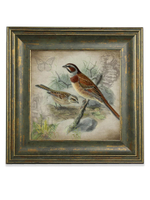 Картина на стену для интерьера на холсте в раме "Птицы" 29*29 см