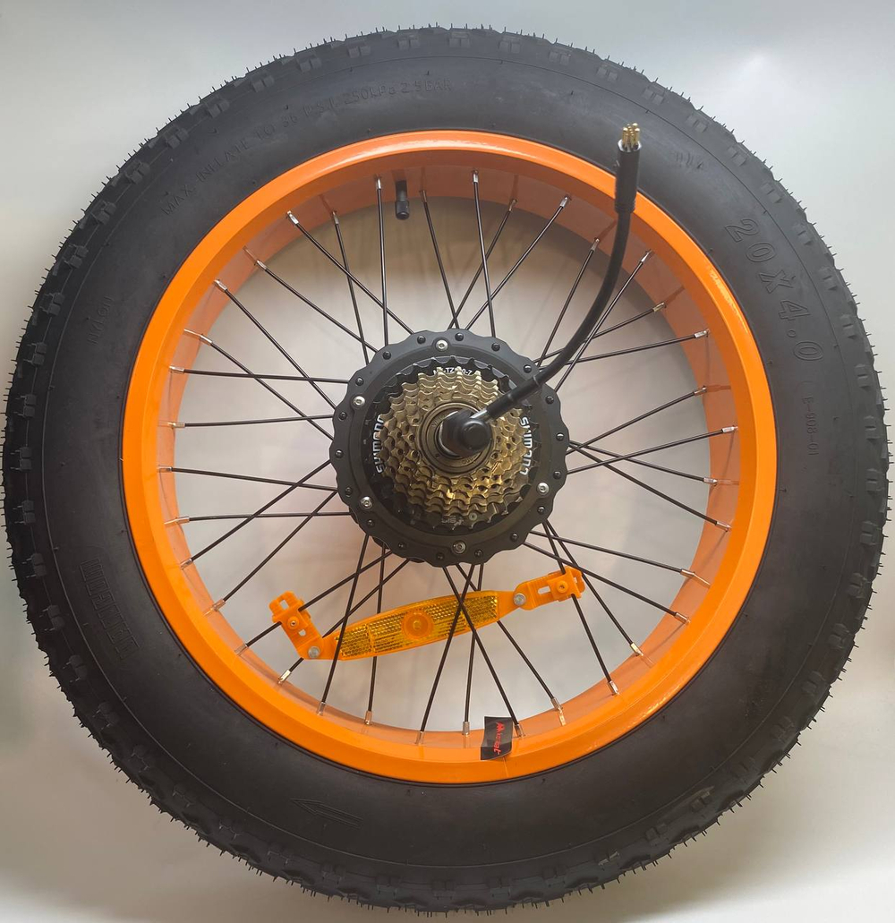 Мотор колесо XD240W 20х4.0 в сборе Электровелосипед KUGOO V4 PRO