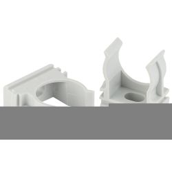 Крепеж-клипса ЭРА CLIP-40 для трубы cерая d40мм 30шт