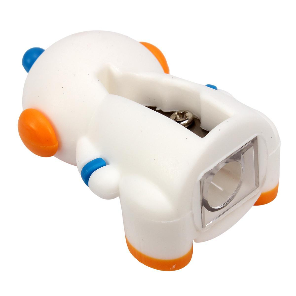 Точилка "Астронавт" 4,7*3*2,5 см, в силиконовом корпусе, упаковка - пластиковый бокс, 4 цвета микс,