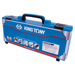 KING TONY (3523MRV11) Набор торцевых головок с принадлежностями 3/8", 6-гранные, 6-24 мм, 23 предмета