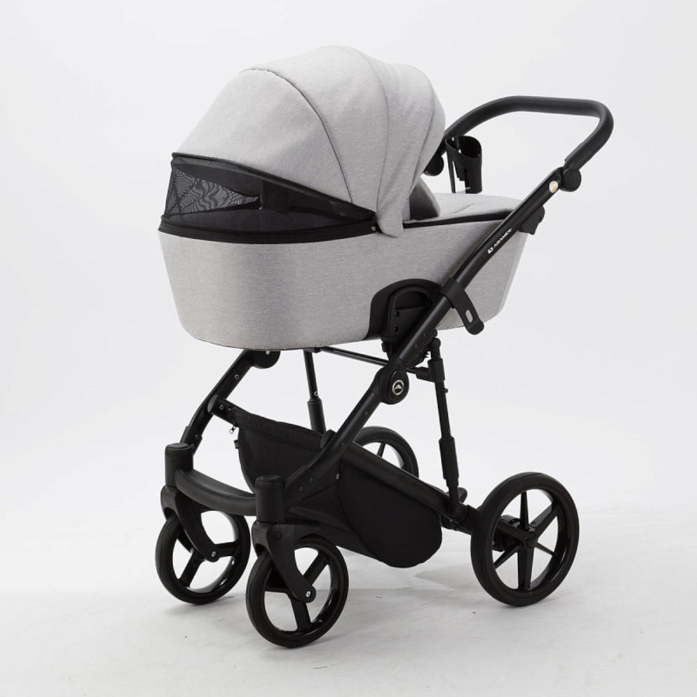 Детская коляска Adamex Mobi 2 в 1 M-TK01 Светло-серый