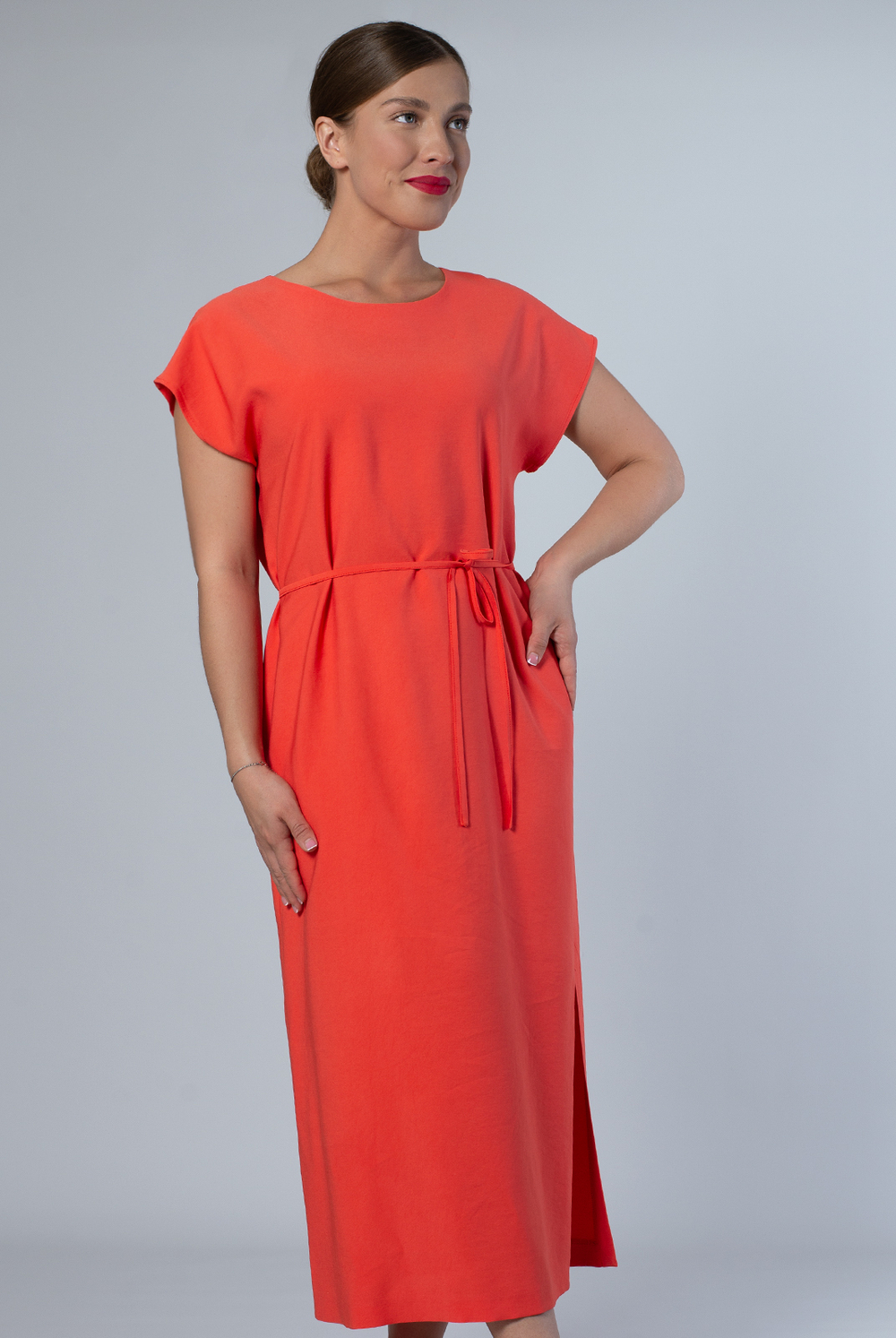 Платье женское 3946АП, оранжевый #457Ор053946АП