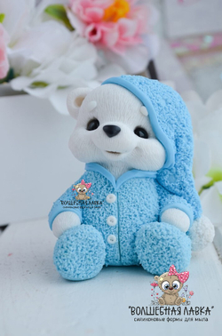 Силиконовая форма Мишка в пижаме