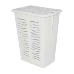 Корзина для белья "Rambai" 30л, 377х261х492 мм (светло-серый)