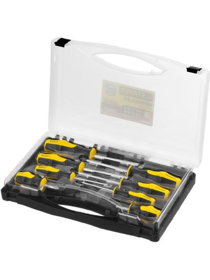 Набор отверток STAYER хром-ванадиевая сталь, 8шт.