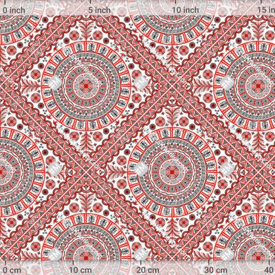 Геометрический диагональный орнамент. Мезенск by Irina Skaska 423 DPI