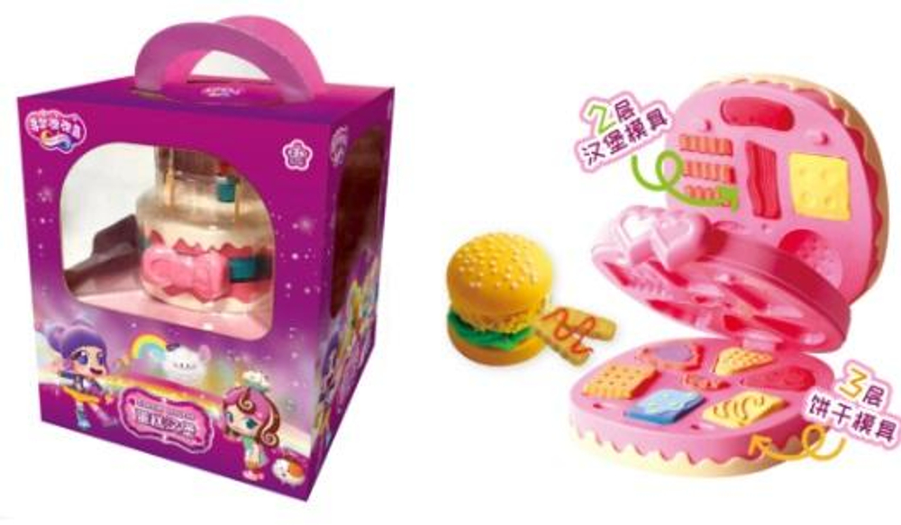 Набор тесто для лепки тортик, C-42195