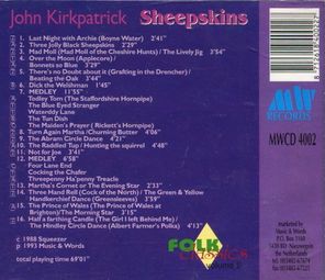 John Kirkpatrick / Sheepskins (CD)