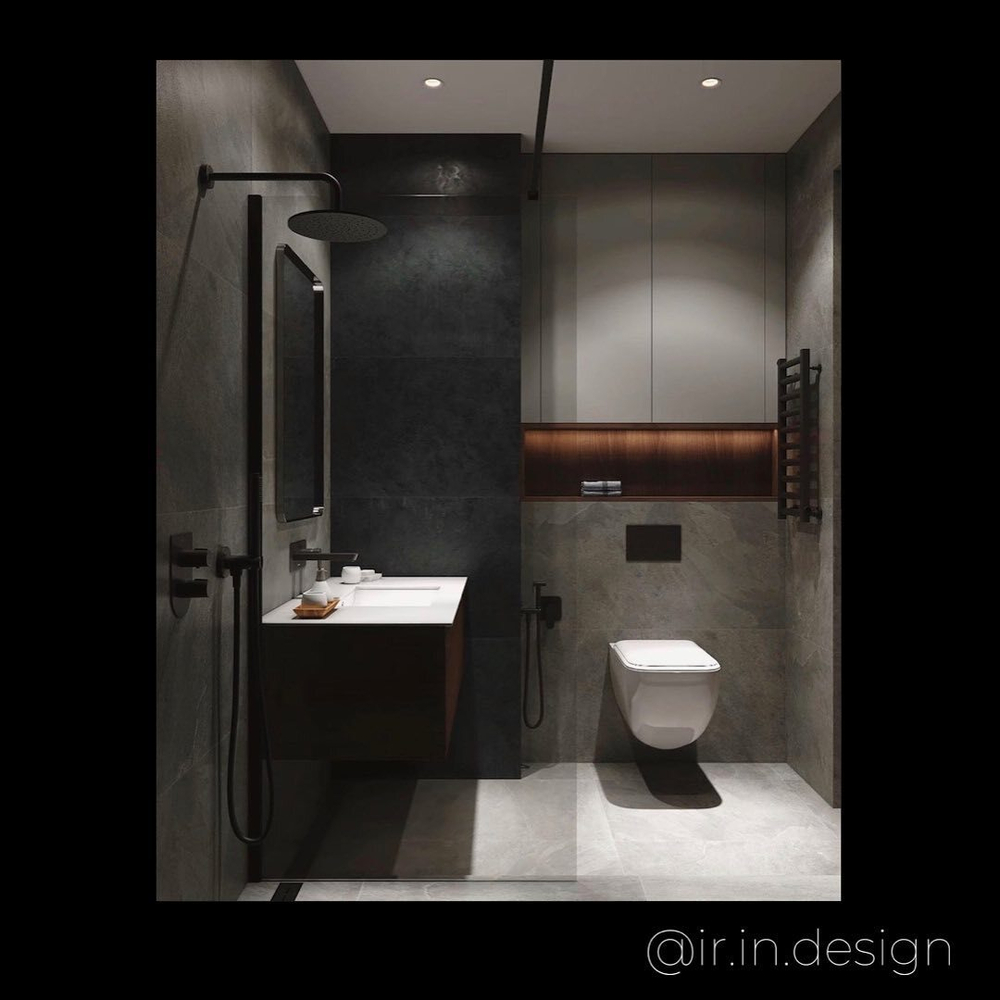 Встраиваемый смеситель для раковины ALEXIA 3620NM чёрный