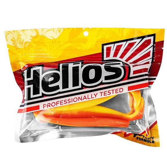 Виброхвост Trofey 5.5&#39;/14см Orange &amp; Yellow 4шт. (HS-25-015) Helios
