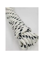 Шнур плетеный ШВАРТОВЫЙ 16,0 мм бел./черн. 3200 кг 12 м