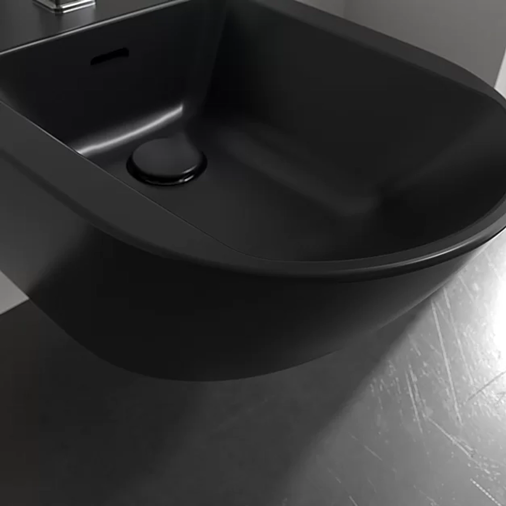 Биде подвесное Villeroy&Boch Antao 541100R7 черный матовый