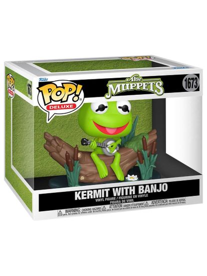 Фигурка Funko POP! Deluxe Disney Muppets Kermit with Banjo (1673) 75853 / Фигурка Фанко ПОП! по мотивам программы "Маппет-Шоу", Лягушонок Кермит
