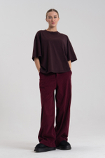 Брюки свободные вельвет