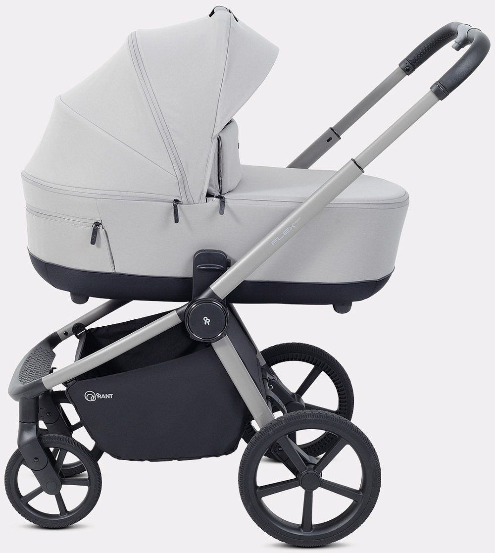Детская коляска Rant Flex Therm Soft 3 в 1 с автокреслом Evomax Grey Stone Grey