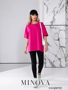 Футболка 701-малиновый Minova
