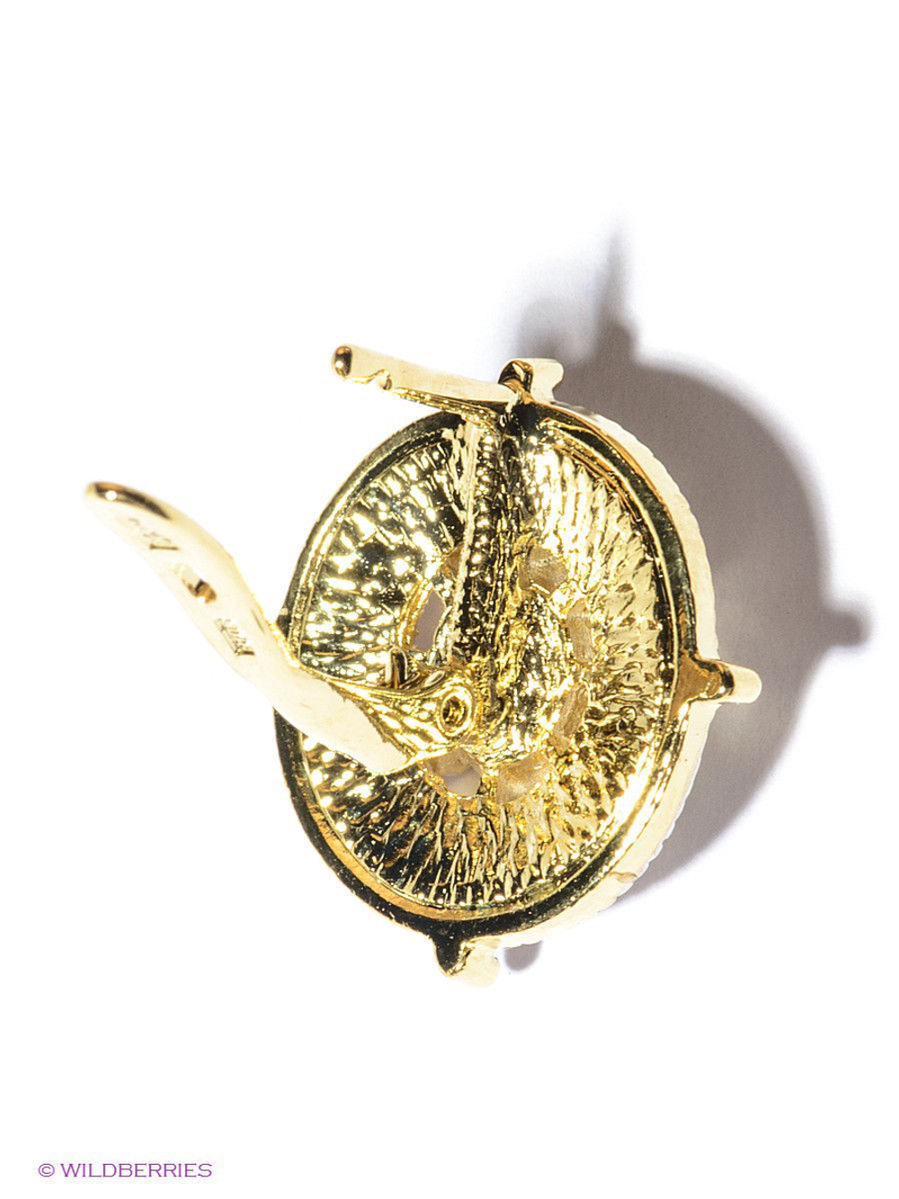 "Иикту"  серьги в золотом покрытии из коллекции "Самоцветы" от Jenavi  с английским замком
