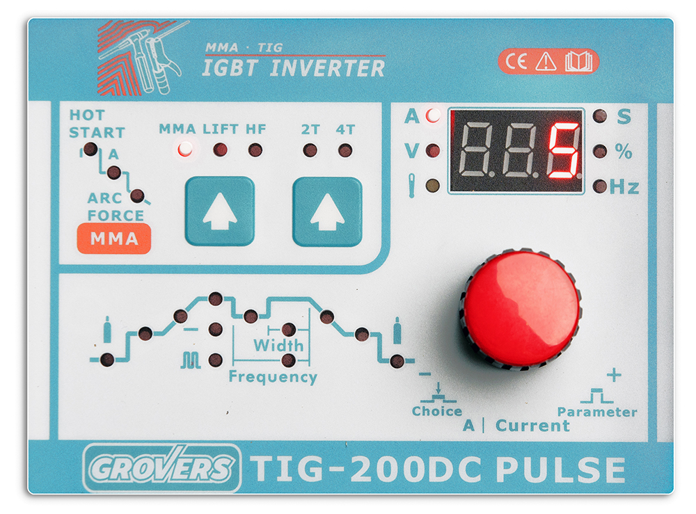 Инвертор cварочный TIG 200 DC PULSE GROVERS