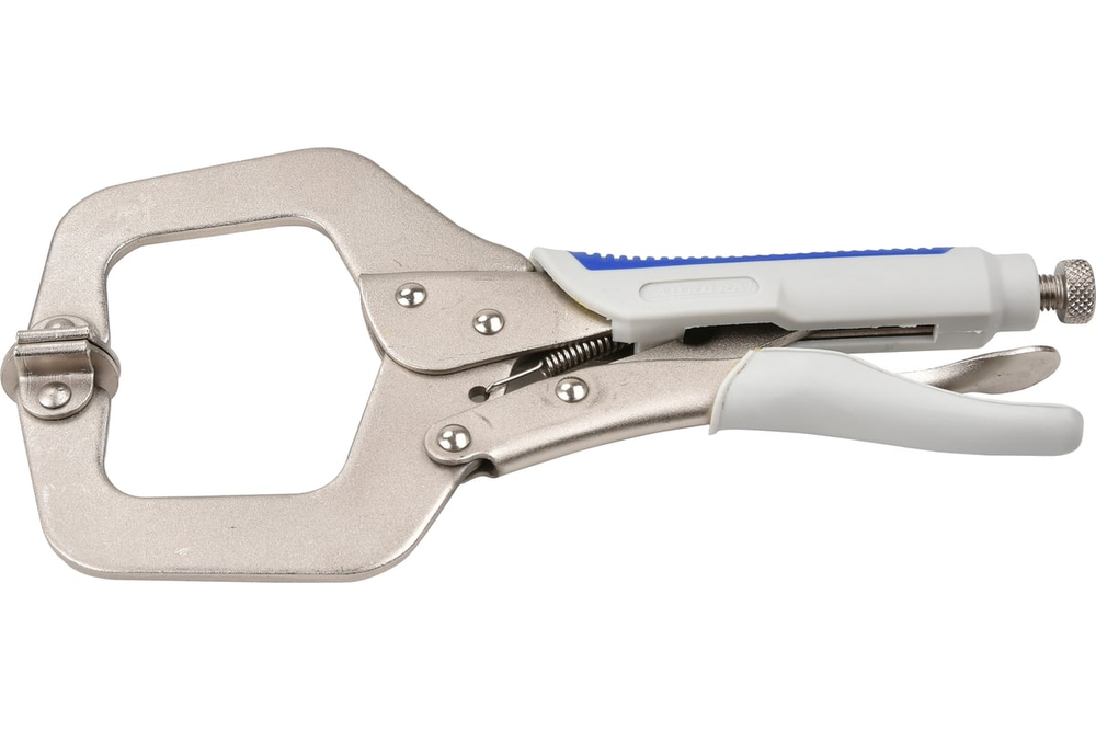 Ручной зажим с С-образными губками и фиксатором 275мм 40427