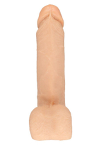 Насадка-фаллос для трусиков с плугом - 19,5 см. (Цвет: телесный)