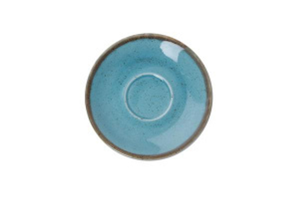 Блюдце малое для кофейной чашки 12 см фарфор цвет бирюзовый Seasons