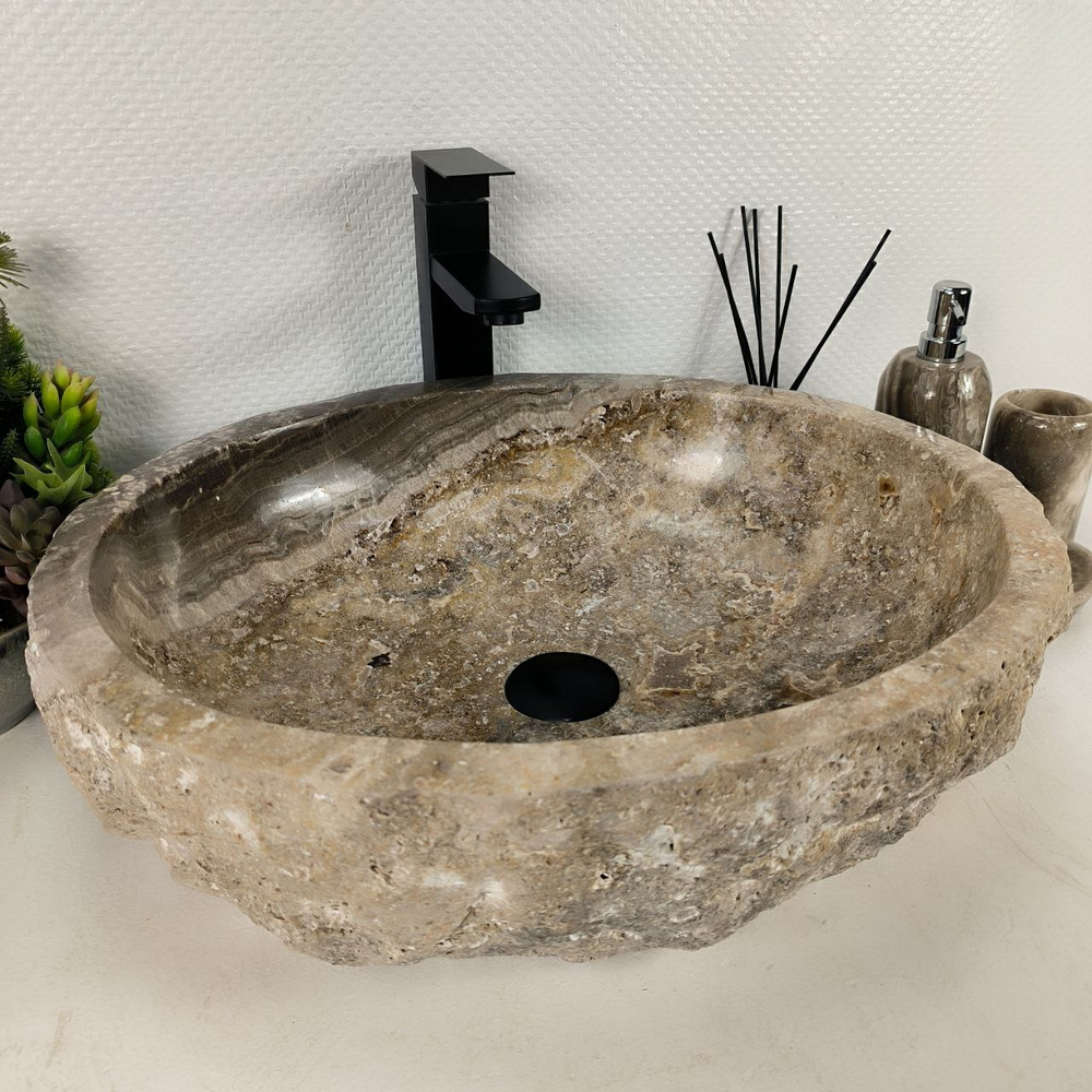 Раковина из оникса Erozy Grey EO-64586 53*43*15 0183