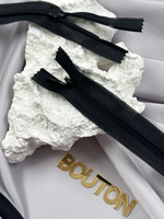 Riri  Молния потайная, неразъемная, 3 мм, черный