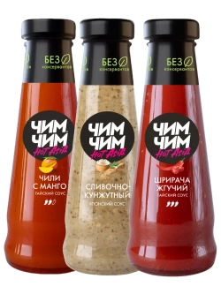 Чили с Манго, Сливочно-Кунжутный, Шричача 210 г * 3 шт