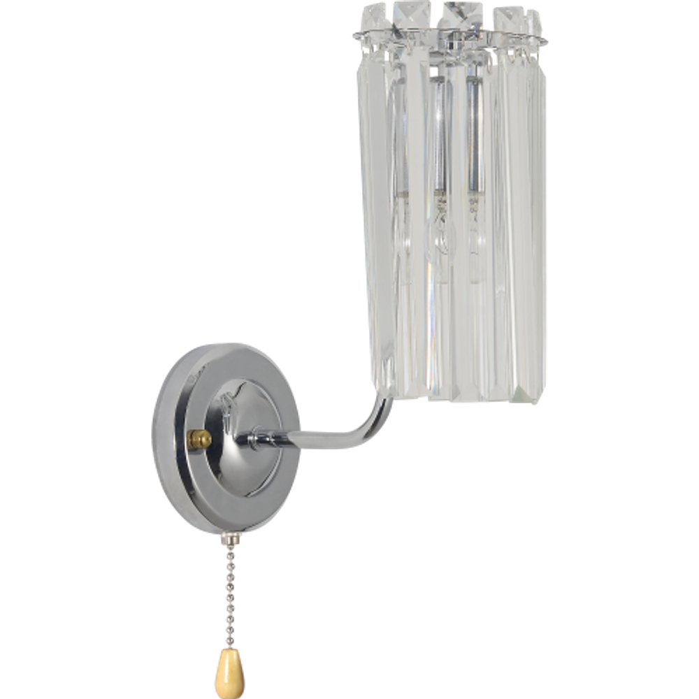 Бра светильник Rivoli Ifa 1063-401 настенный 1хЕ14 40 Вт хрусталь с выключателем | Rivoli