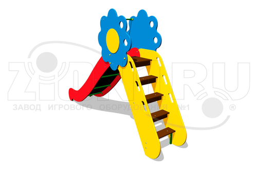 Детская горка «Цветик H=1250»