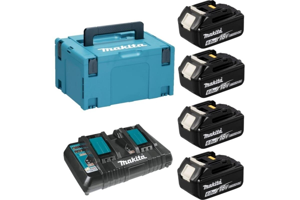 Набор PSK MKP3PG184 (BL1860Bx4шт., DC18RD, кейс MAKPAC тип 3) Makita 198094-8