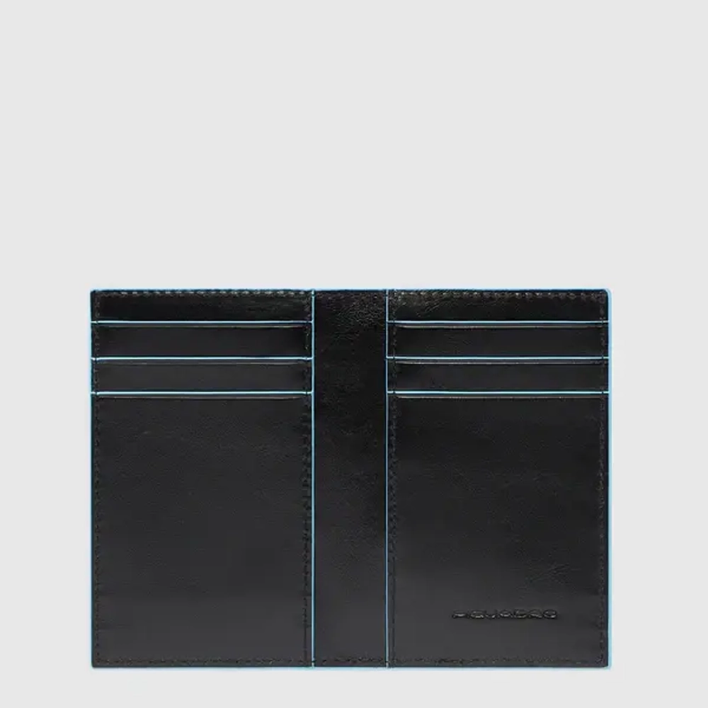 Складной чехол для кредитных карт Piquadro Blue Square/Nero