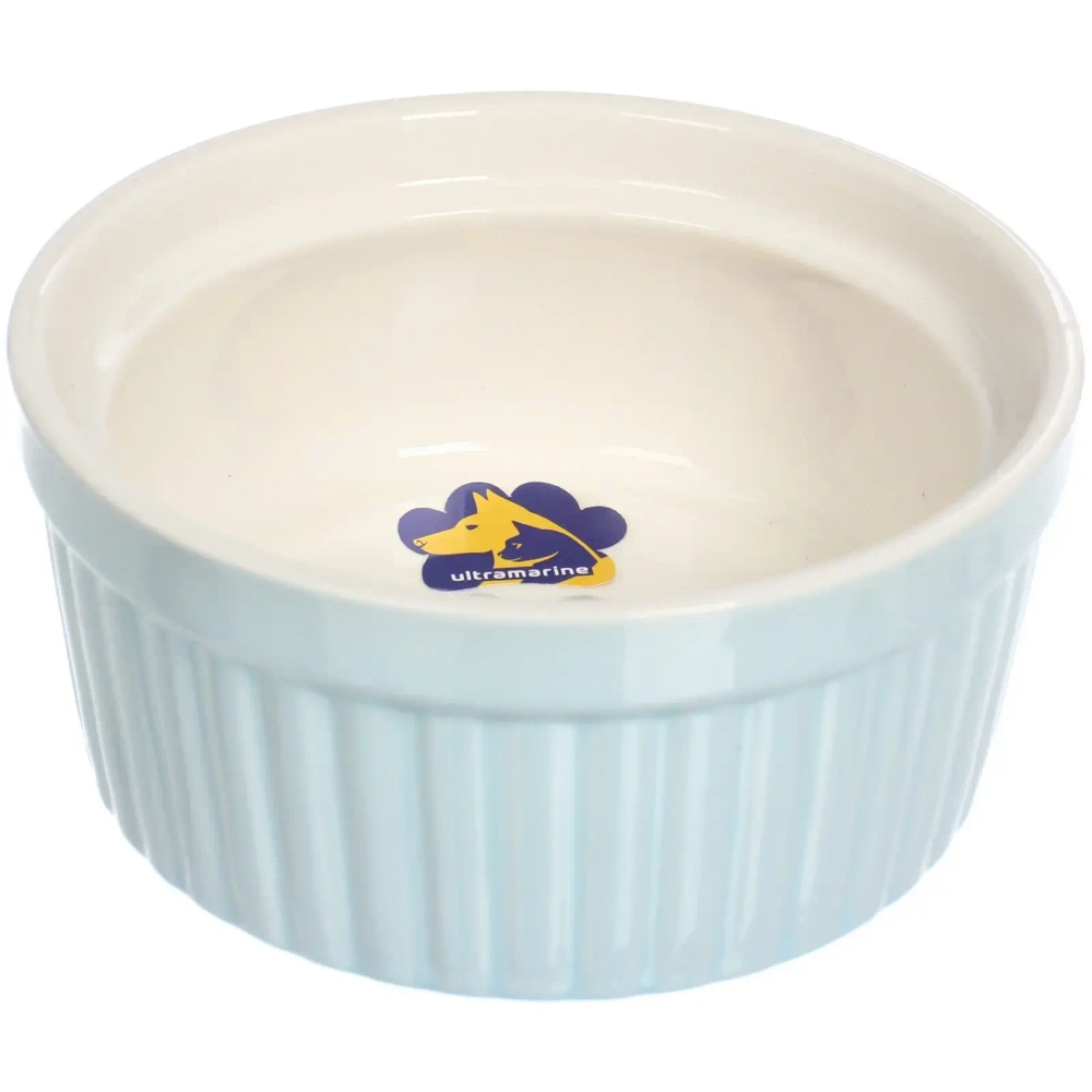 Миска керамическая «ЛАПКА», цвет голубой, 11,7*5,3см, 320мл