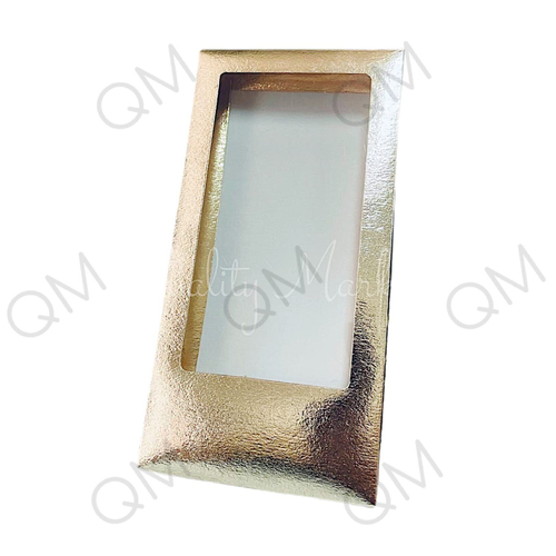 Коробка для шоколадной плитки 160*80*17 мм (золото), 50шт