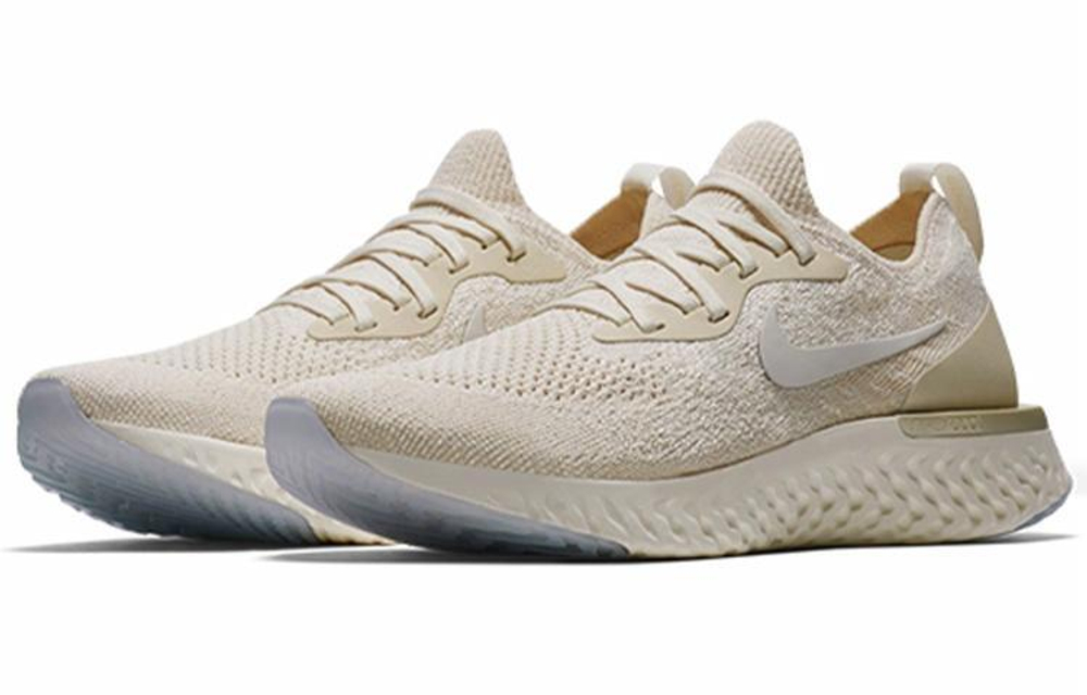 Кроссовки Nike Epic React Flyknit 1 Light Cream (Женская размерная сетка)