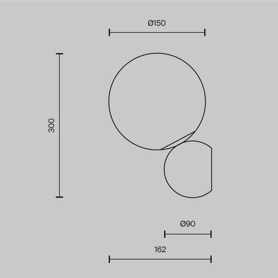 Настенный светильник (бра) Maytoni MOD048WL-01G