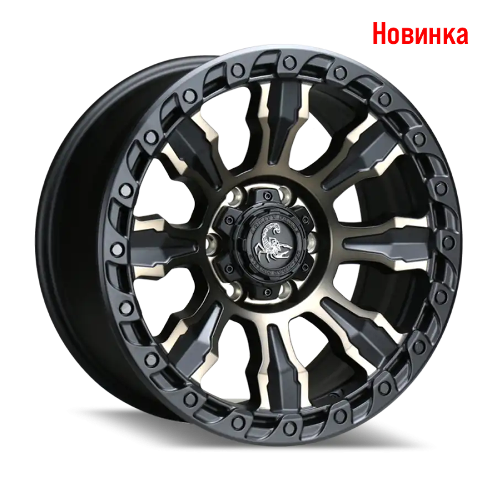 Диск колёсный литой AGILITY FORCE A728 R17 8.5 ET12 Matte Black w/Mac Face&Dark Tint