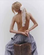 Брюки One Two Striped Baggy Pants Blue