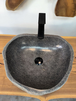 Раковина из речного камня RS-65879 48х40х15 из натурального камня