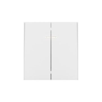 Выключатель STRONG 2 кл с подсветкой 10А с/у жемчуг KRANZ