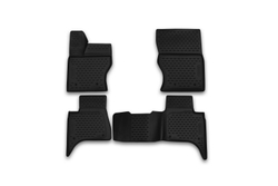Коврики Standard, 3D в салон LAND ROVER Range Rover Sport, 2013- , 4 шт. (полиуретан, чёрные) Element.CARLDR00003