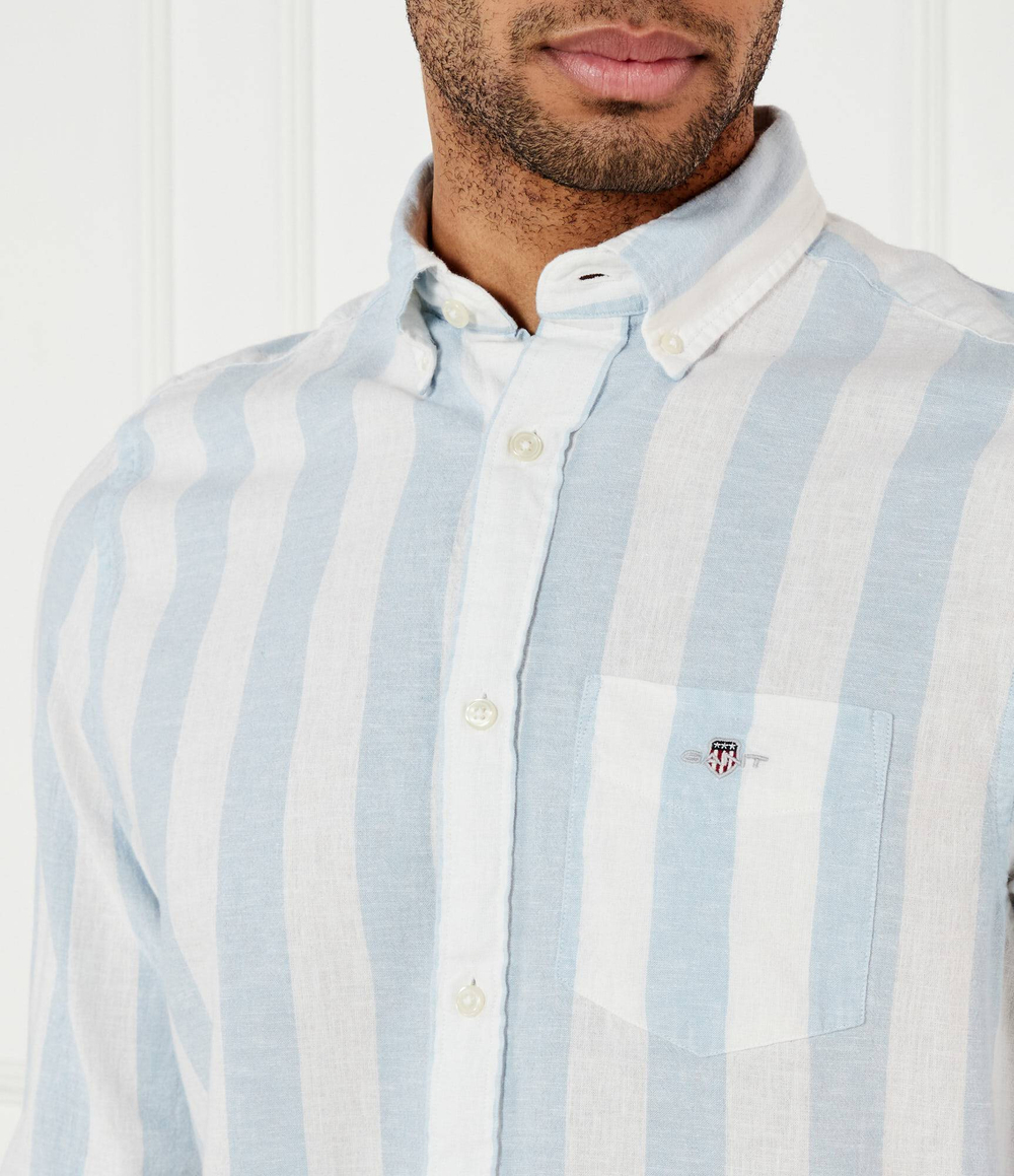 Льняная рубашка REG Gant - голубой(3250043)