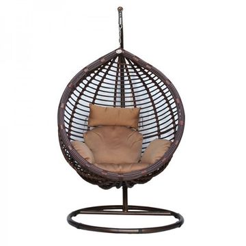 Подвесное кресло KM-0021 коричневое среднее